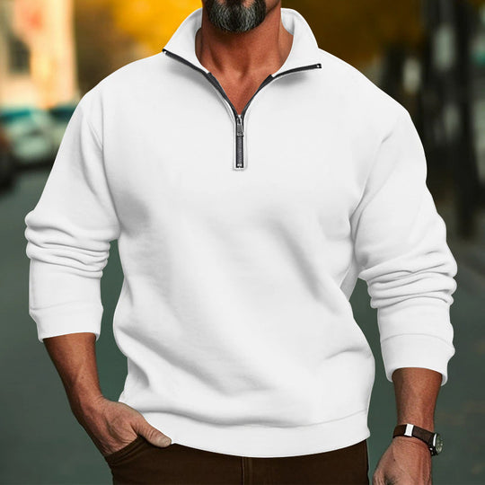 Herren Freizeit-Hoodie mit Reißverschluss und elastischen Bündchen Heidi-Mode