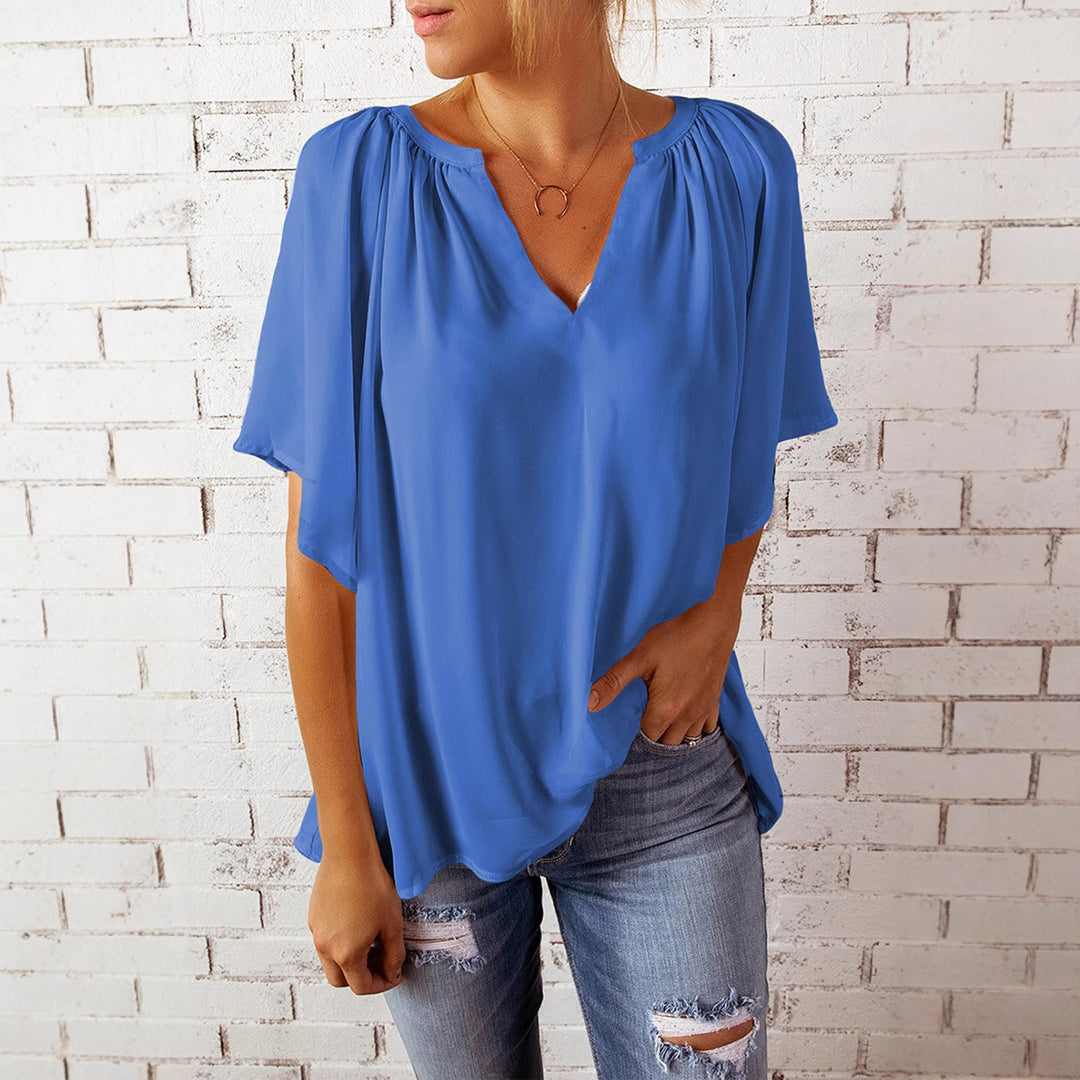 Damen elegante Chiffon-Bluse Heidi-Mode