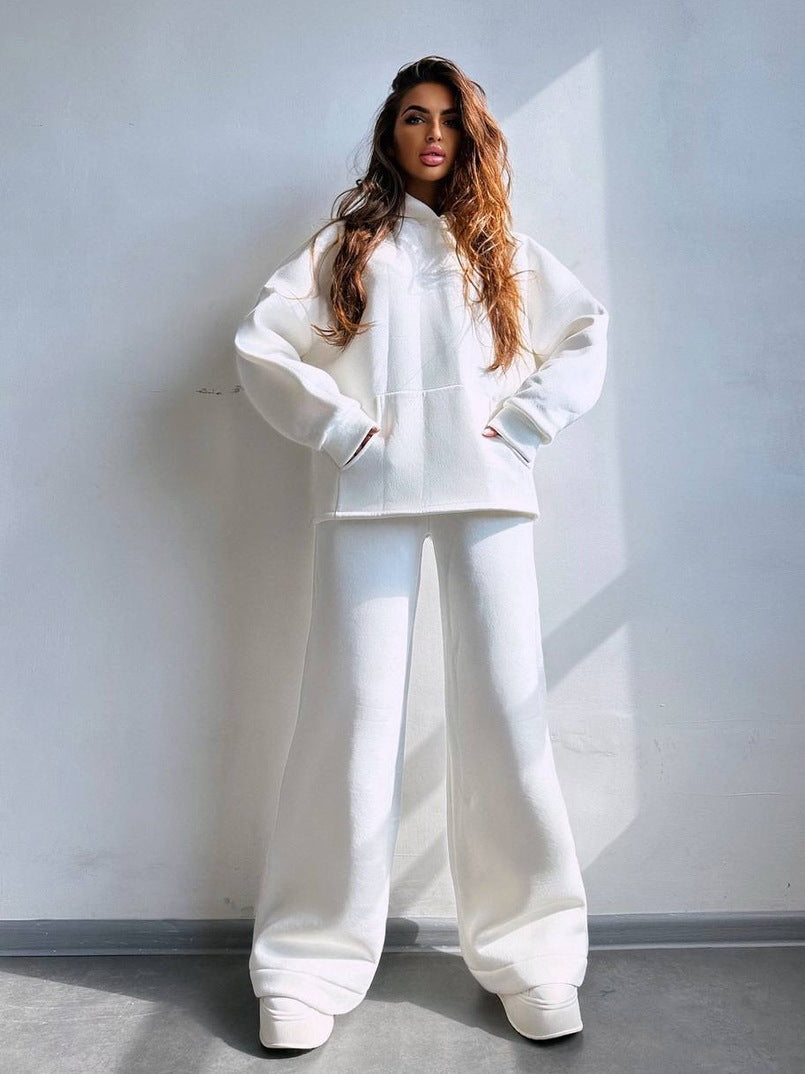 Damen Oversized Hoodie und weit geschnittene Jogginghose Set Heidi-Mode