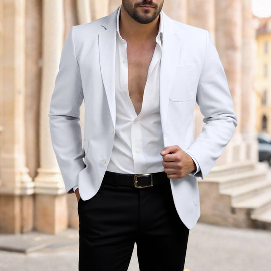 Herren eleganter Blazer mit modernem Schnitt Heidi-Mode