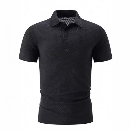 Herren Poloshirt mit strukturiertem Design und atmungsaktiven Eigenschaften Heidi-Mode