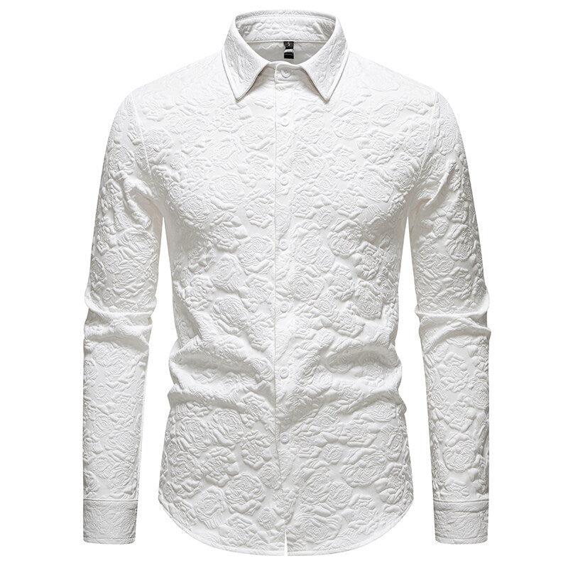 Herren Hemd mit strukturiertem Design Heidi-Mode