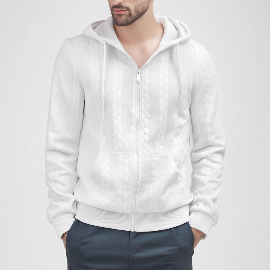 Herren Strickjacke mit Kapuze Heidi-Mode