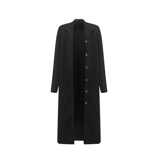 Damen Oversized Longblazer mit funktionalen Taschendetails Heidi-Mode