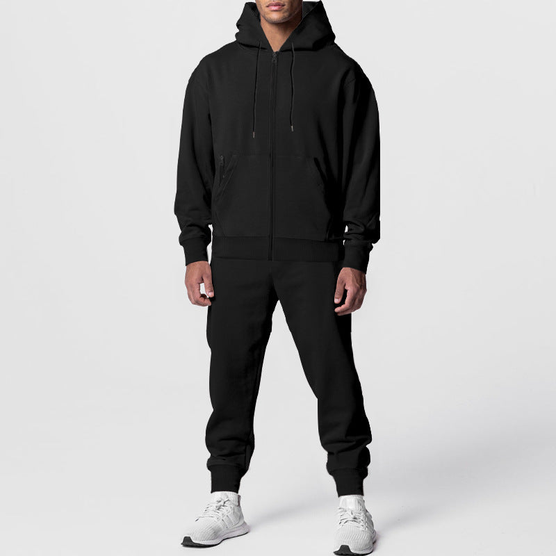 Herren sportliches Hoodie-Set mit atmungsaktiver Stofftechnologie Heidi-Mode