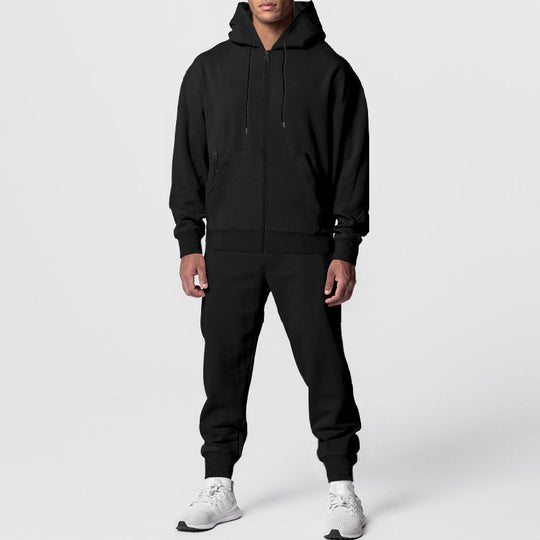 Herren sportliches Hoodie-Set mit atmungsaktiver Stofftechnologie Heidi-Mode