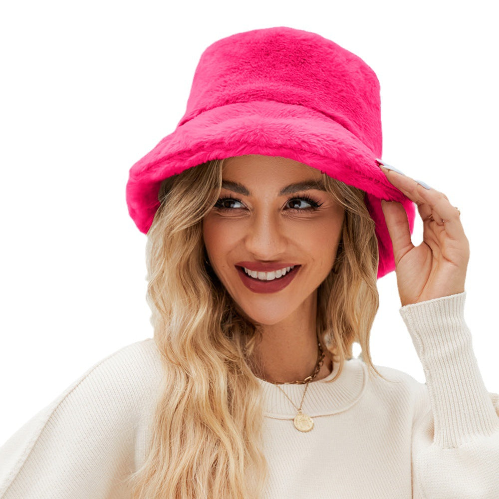Damen Kuschelhut aus weichem Plüsch Heidi-Mode