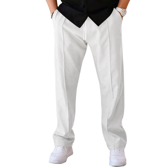 Herren Bequeme Sweatpants mit eleganter Optik und seitlichen Eingrifftaschen Heidi-Mode