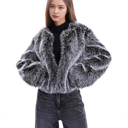 Damen Fleece-Kurzmantel Heidi-Mode