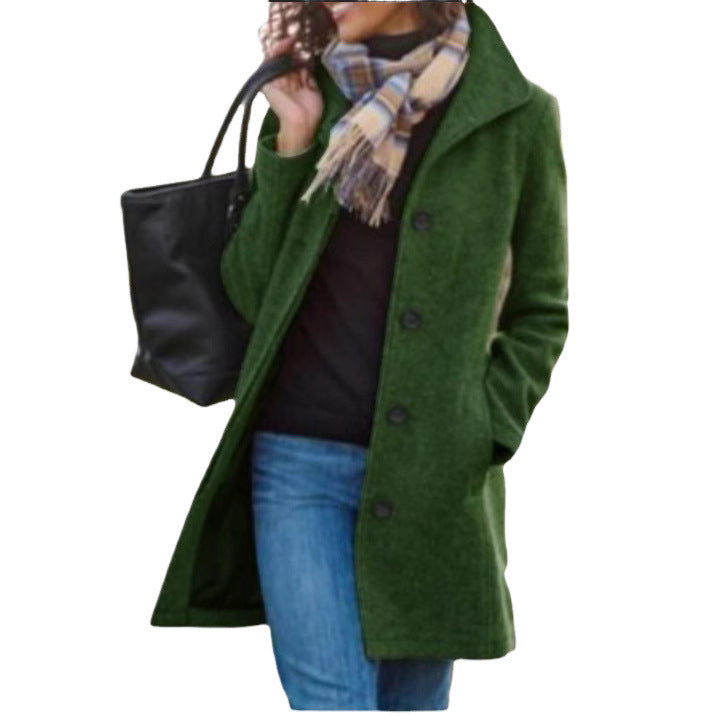 Damen modischer Wollmantel Heidi-Mode