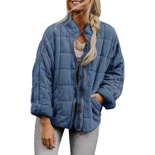 Damen Quilted Jacke mit praktischen Taschen und schnittfestem Design Heidi-Mode