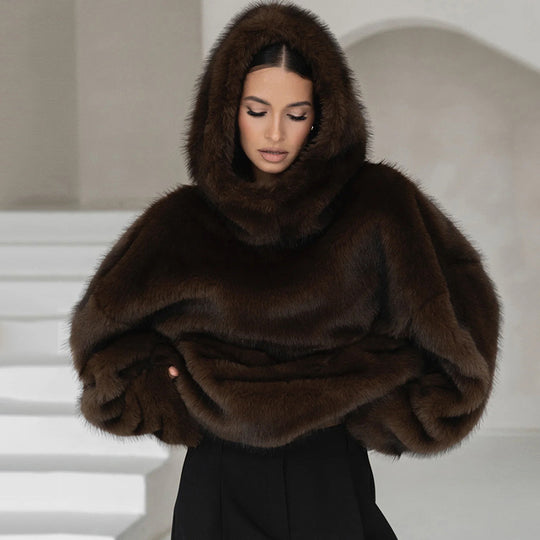 Damen Kuscheliger Oversize-Pullover Heidi-Mode