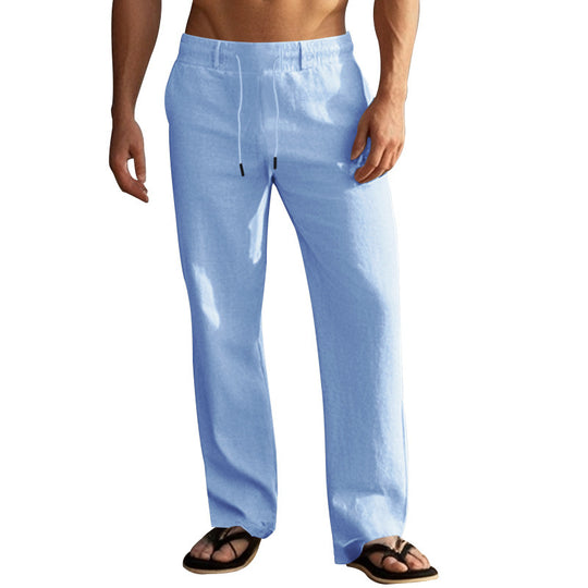 Herren Bequeme Strandhose mit elastischem Bund und praktischen Seitentaschen Heidi-Mode
