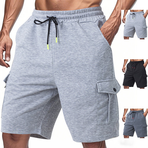 Herren funktionale Sportshorts mit praktischen Seitentaschen und elastischem Bund Heidi-Mode