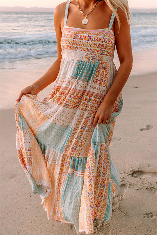 Heidi-Mode | Bunte Sommerkleid mit Bohemian-Print