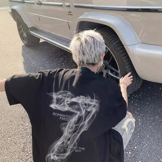 Heidi Mode | Lockeres T-Shirt in Übergröße für Männer