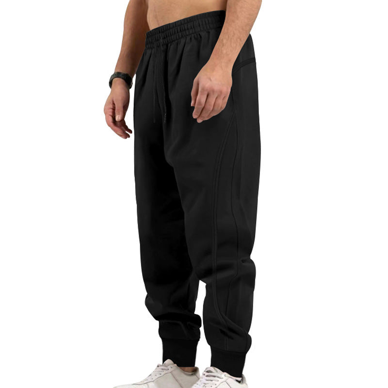 Herren sportliche Jogginghose mit elastischem Bund und Taschen Heidi-Mode