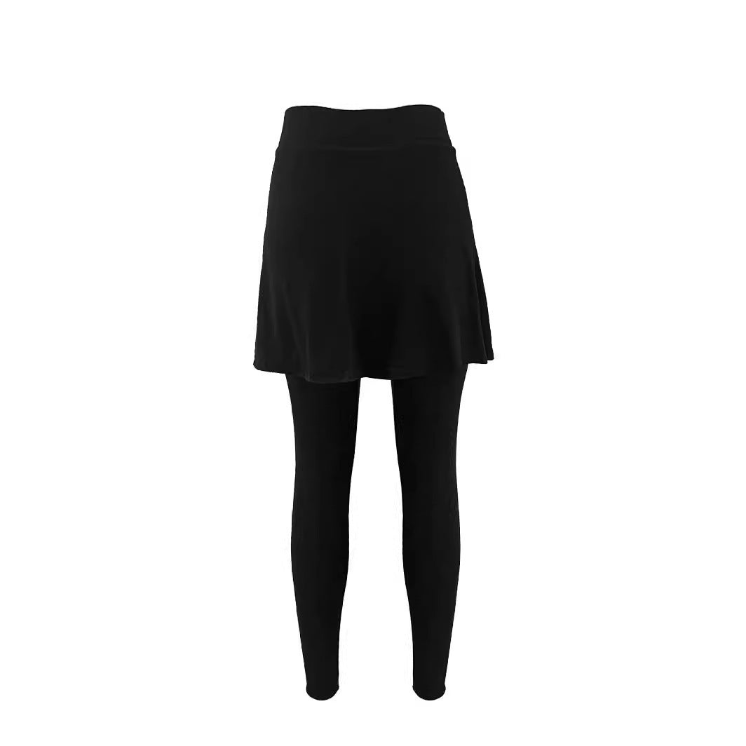 Damen Leggings mit integrierter Skirtschnitt Heidi-Mode