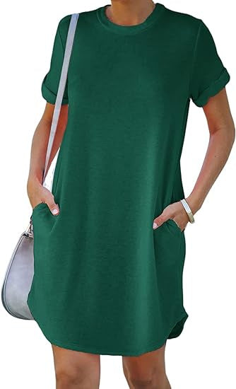 Damen Casual Kleid mit praktischen Taschen Heidi-Mode