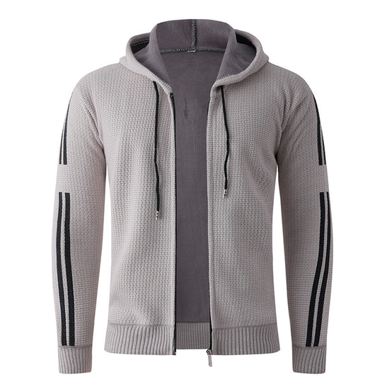 Herren Sportliche Kapuzenjacke mit weichem Innenfutter Heidi-Mode