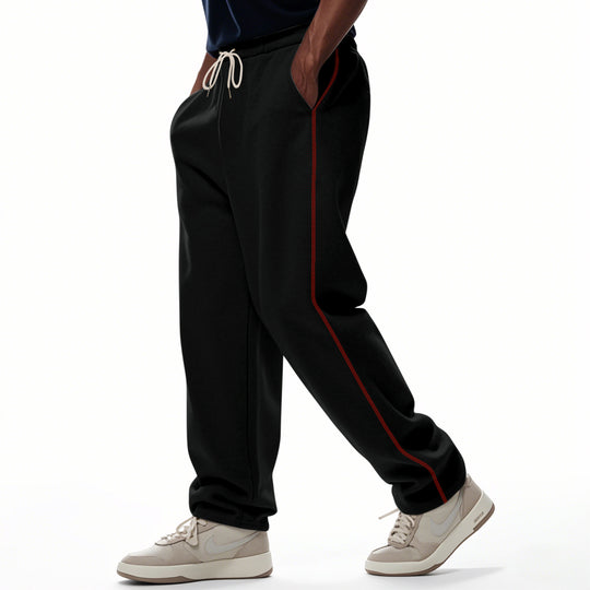 Herren bequeme Sweatpants mit kontrastierenden Nähten und praktischen Seitentaschen Heidi-Mode