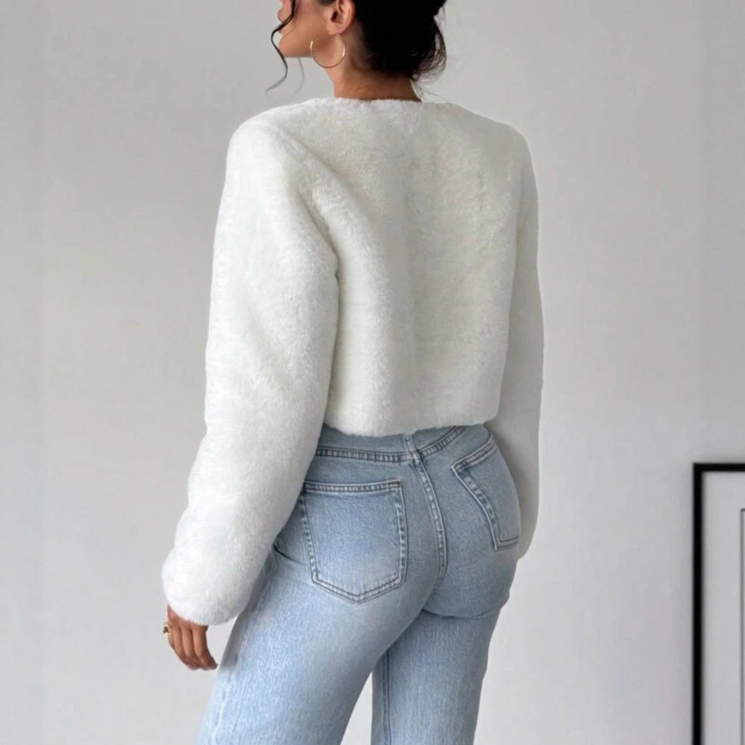 Damen Kuschelige Fleecejacke mit modischem Schnitt Heidi-Mode