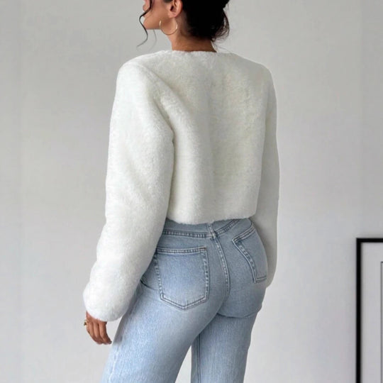 Damen Kuschelige Fleecejacke mit modischem Schnitt Heidi-Mode