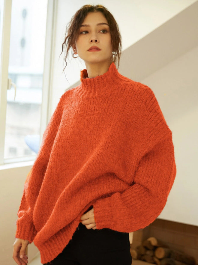 Damen Grobstrick Pullover Heidi-Mode