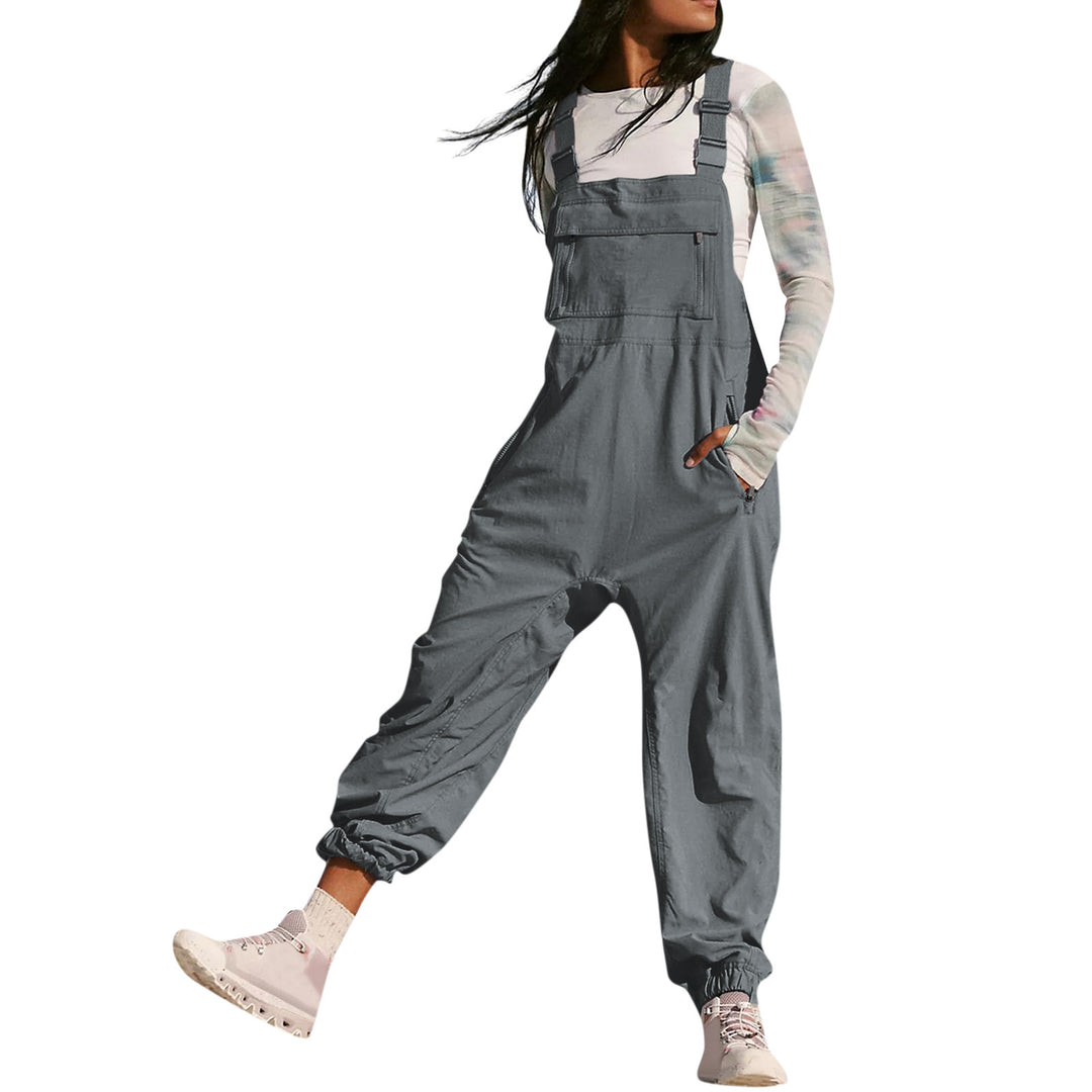 Damen Overalls mit verstellbaren Trägern und praktischen Taschen Heidi-Mode