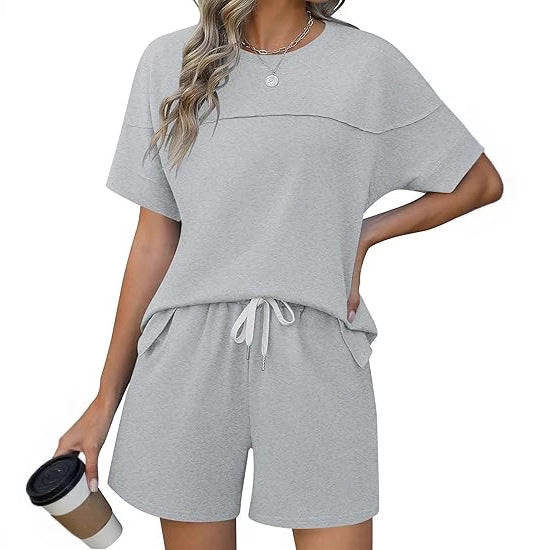 Damen lässiges Sport-Outfit mit elastischem Bund und praktischen Taschen Heidi-Mode