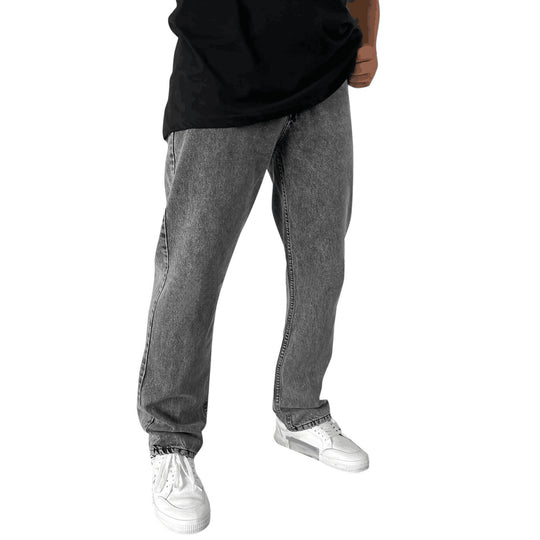 Herren Bequeme Jeans mit geradem Schnitt und elastischem Bund Heidi-Mode