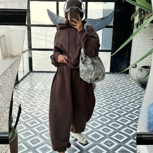 Damen entspannter Oversized Jogginganzug Heidi-Mode