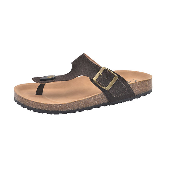 Damen Komfortable Zehentrenner-Sandalen mit verstellbarem Riemen und ergonomischer Sohle Heidi-Mode