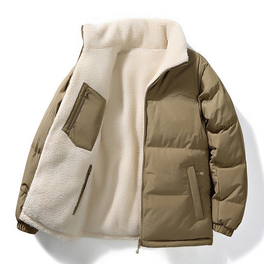 Damen warme Steppjacke mit kuscheligem Innenfutter und praktischen Taschen Heidi-Mode
