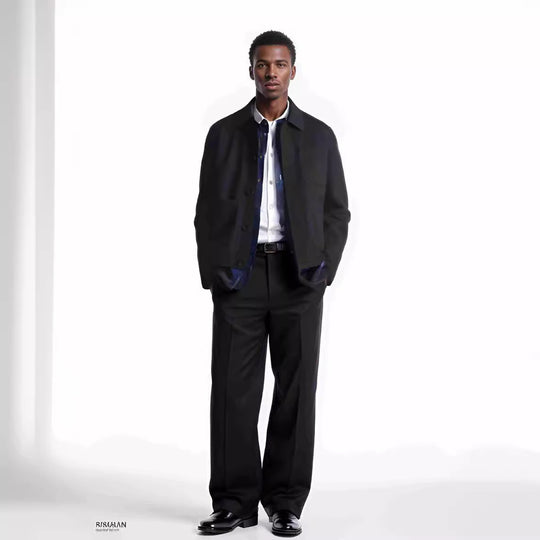 Herren leichte Utility-Jacke mit funktionalen Taschen und modernem Schnitt Heidi-Mode