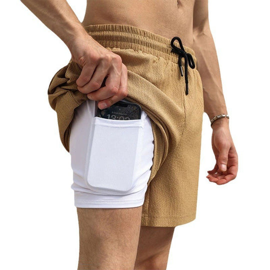 Herren Shorts aus strapazierfähigem Schnell trocknendem Material mit geräumigen Seitentaschen Heidi-Mode