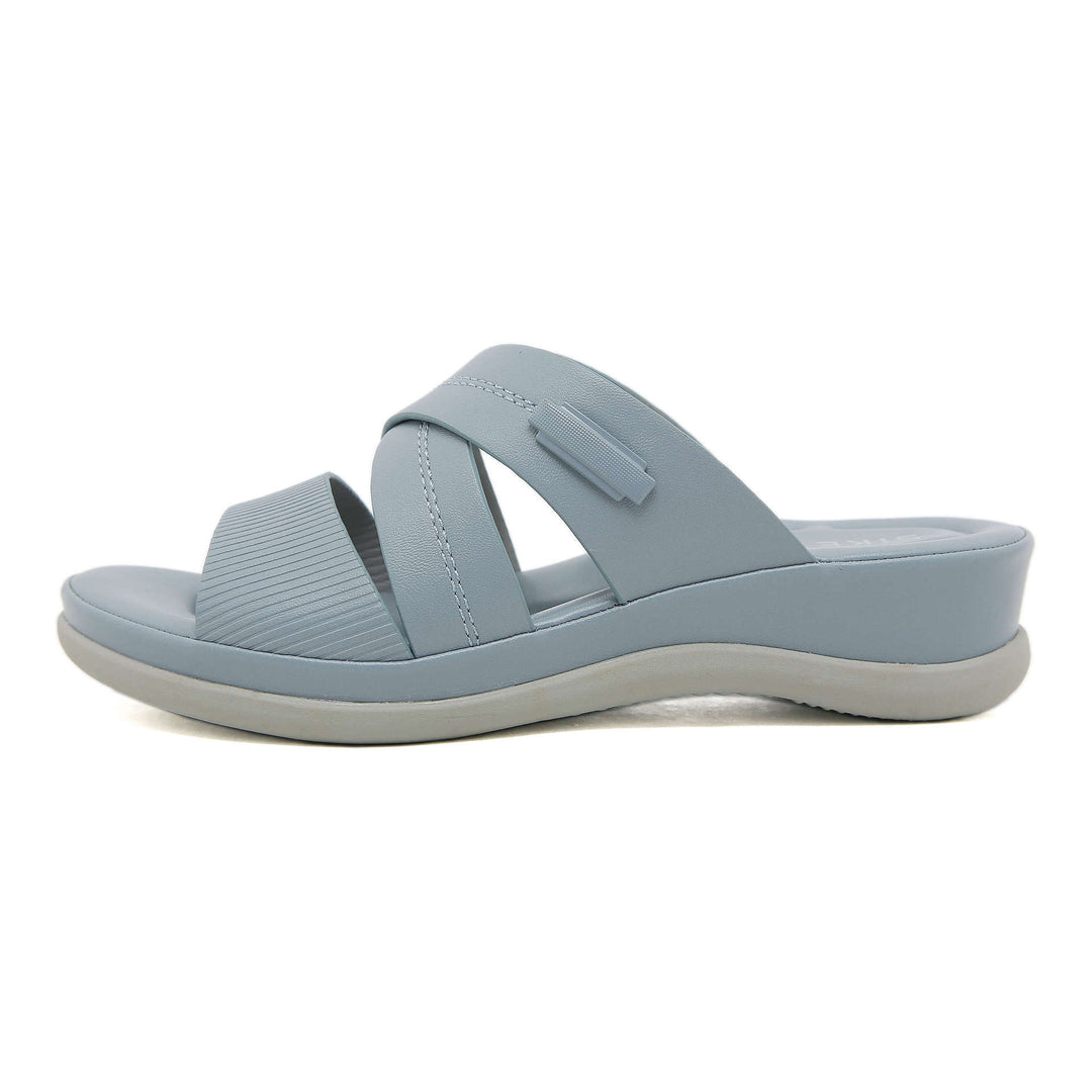 Damen Komfortable Pantolette mit ergonomischem Fußbett und flexibler Sohle Heidi-Mode