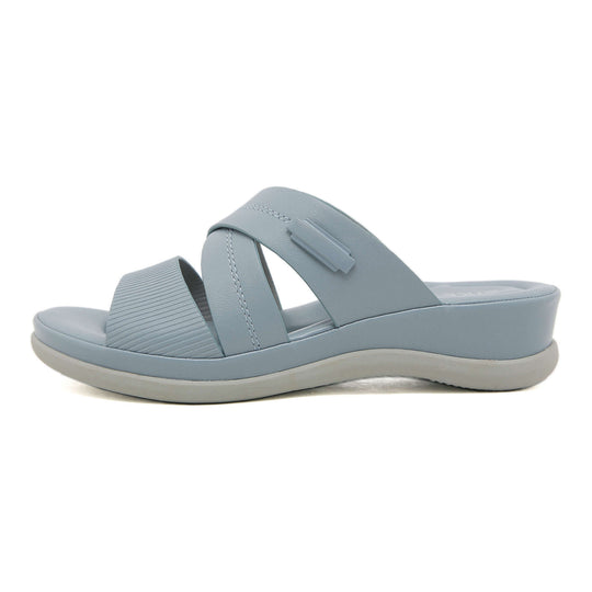 Damen Komfortable Pantolette mit ergonomischem Fußbett und flexibler Sohle Heidi-Mode