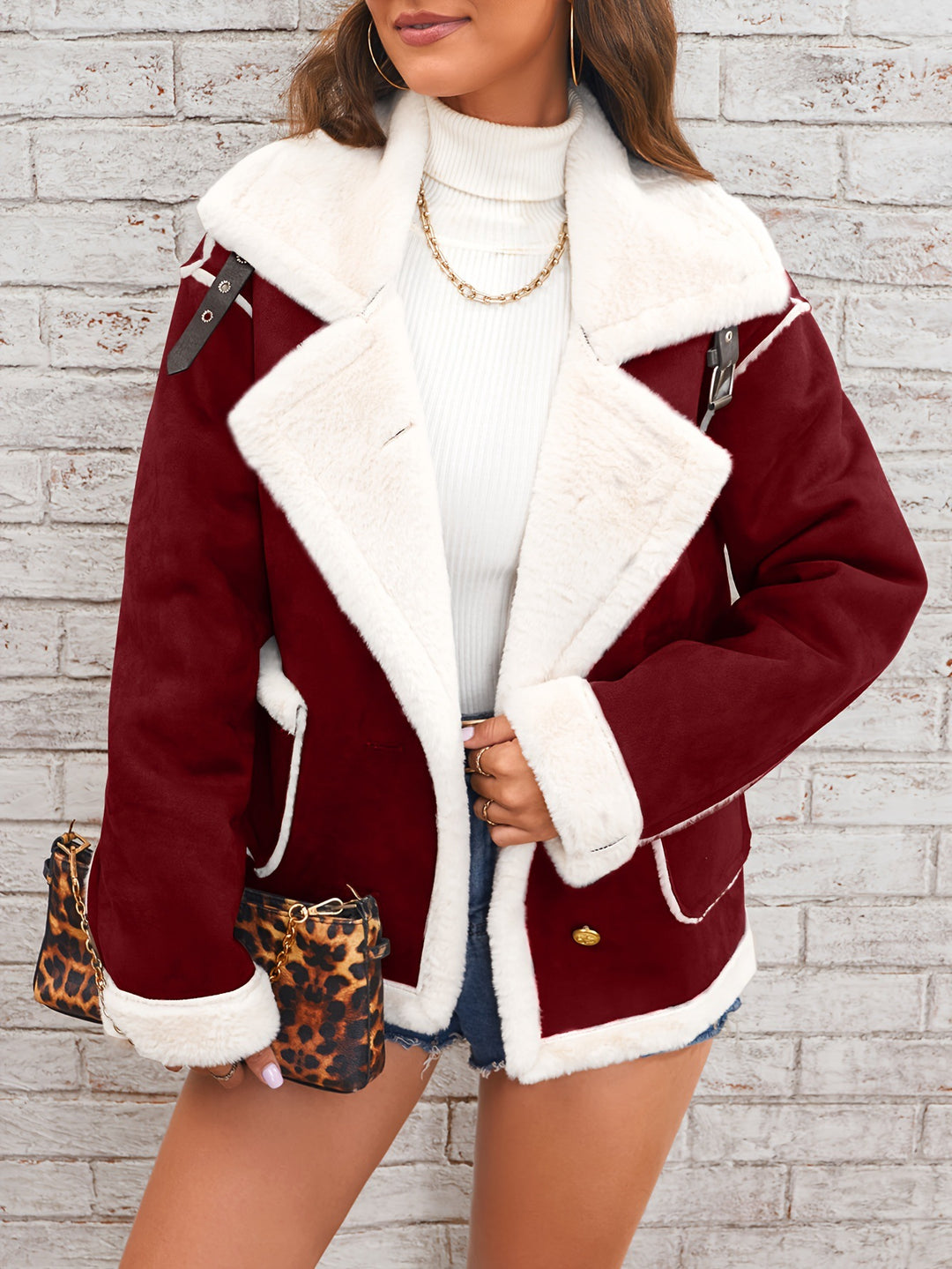 Damen Kuschelige Schaffelljacke Heidi-Mode