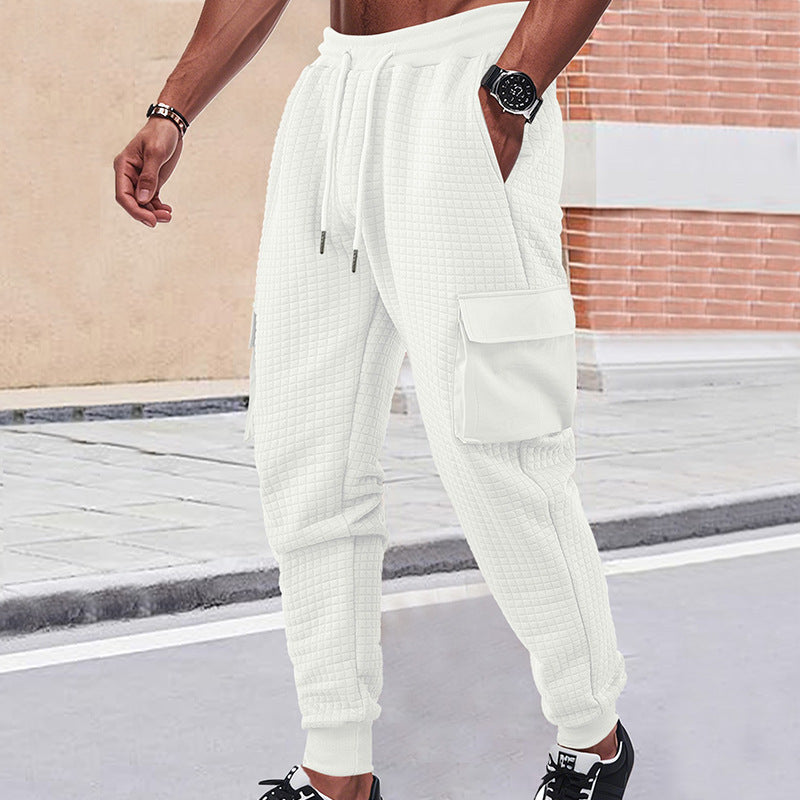 Herren Cargo-Jogginghose mit elastischem Bund und zahlreichen Taschen Heidi-Mode