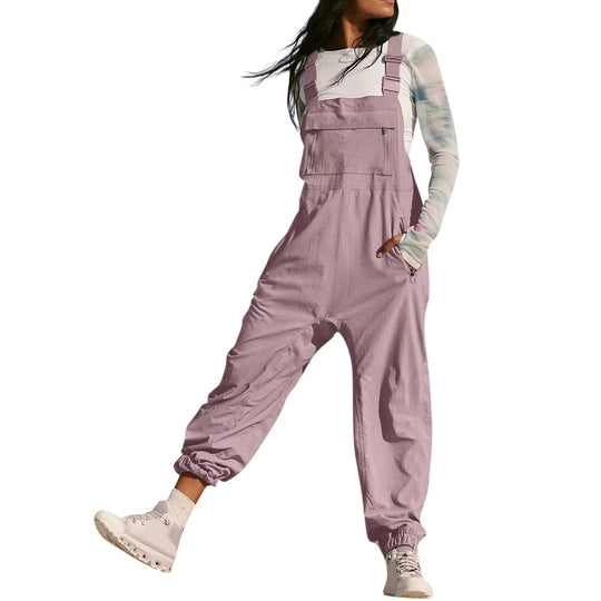 Damen Overalls mit verstellbaren Trägern und praktischen Taschen Heidi-Mode