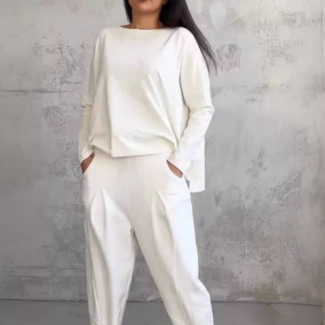 Damen lässiges Zweiteiliges Set aus hochwertiger Viskose Heidi-Mode