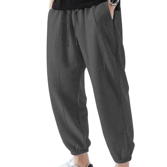 Herren Jogginghose aus atmungsaktivem Material mit verstellbarem Bund Heidi-Mode