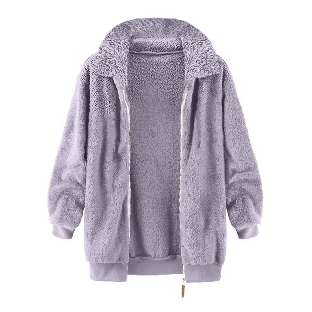 Damen Fleece-Jacke im Oversized-Stil Heidi-Mode