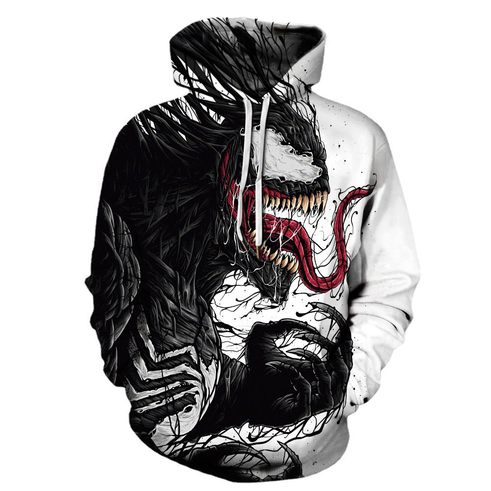 Damen Kapuzensweatshirt mit Spiderman-Design und strukturiertem Obermaterial Heidi-Mode