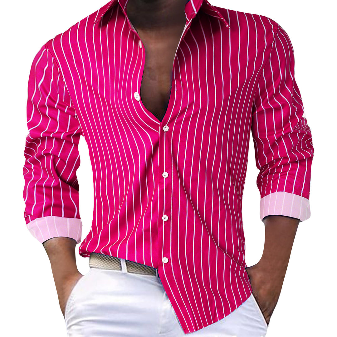 Herren Slim-Fit Hemd mit modernem Streifenmuster Heidi-Mode
