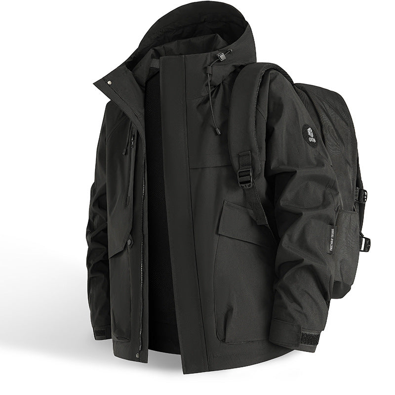 Herren technische Outdoor-Jacke mit innovativem Taschenkonzept und atmungsaktiven Materialien Heidi-Mode