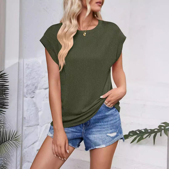 Damen lässiges Kurzarm-Shirt Heidi-Mode
