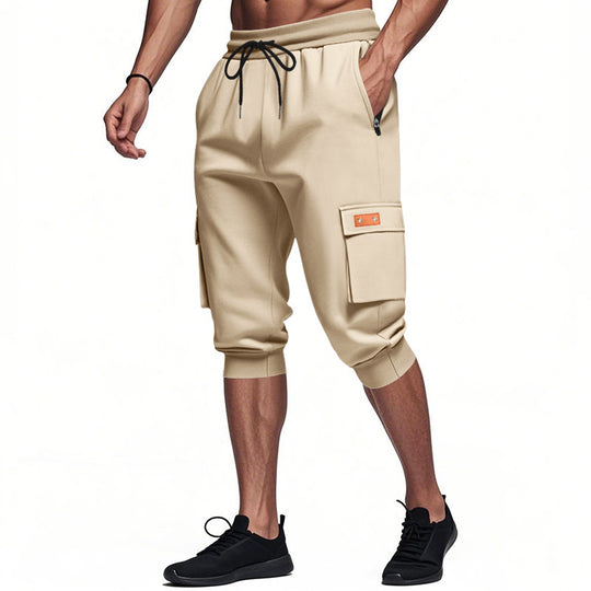 Herren Cargo-Shorts mit elastischem Bund und praktischen Seitentaschen Heidi-Mode