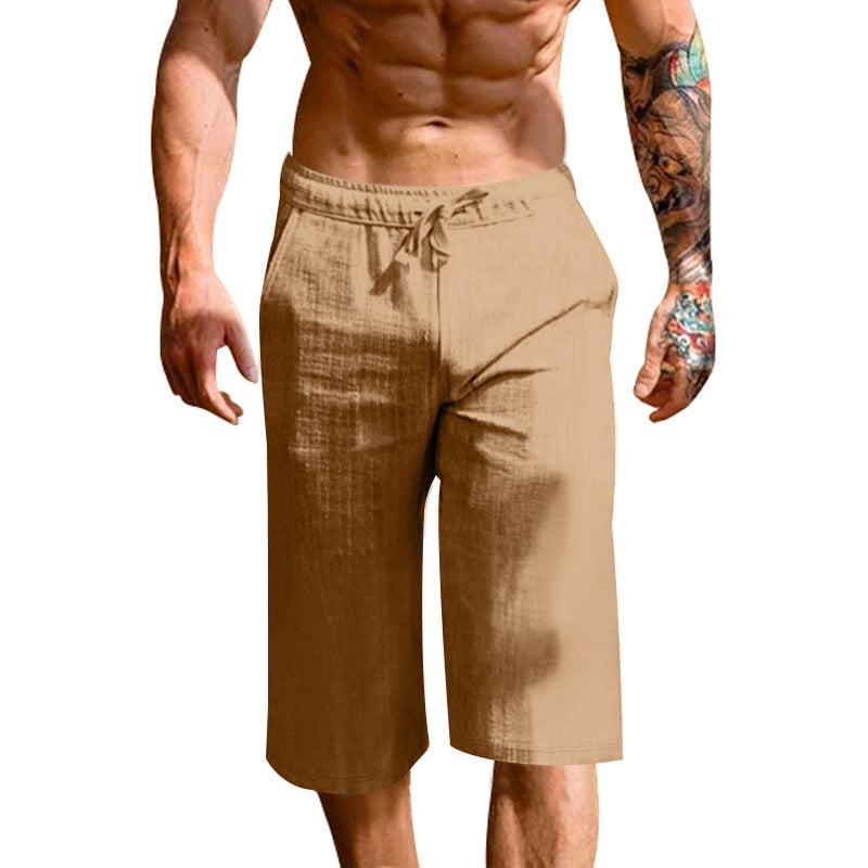 Herren bequeme Sport-Shorts mit elastischem Bund und verstellbarem Kordelzug Heidi-Mode